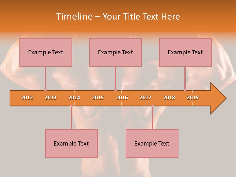 Posing Abdominal Body PowerPoint Template