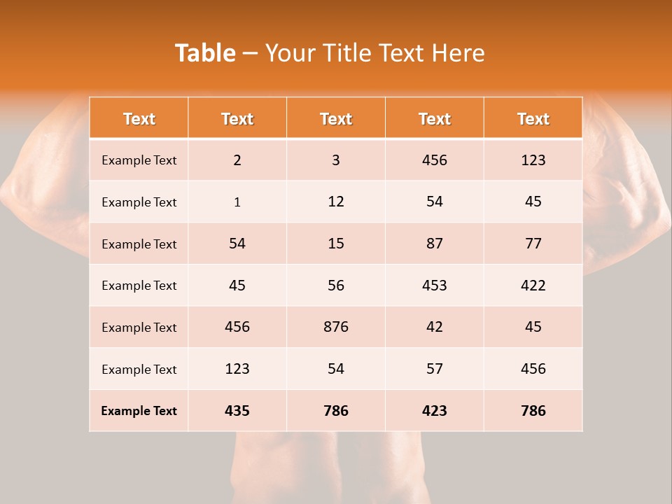Posing Abdominal Body PowerPoint Template