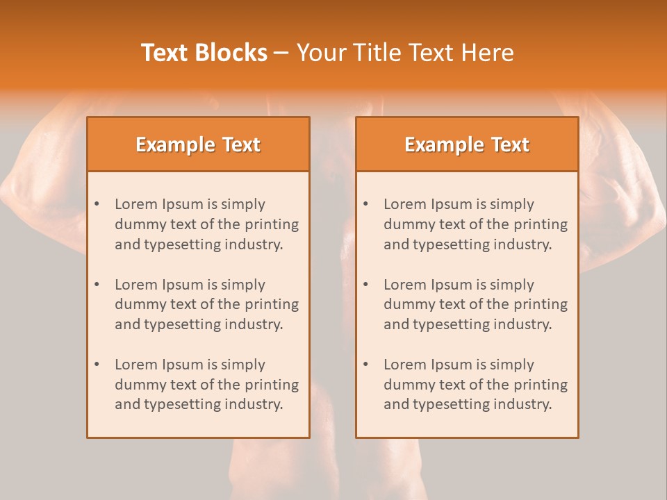 Posing Abdominal Body PowerPoint Template
