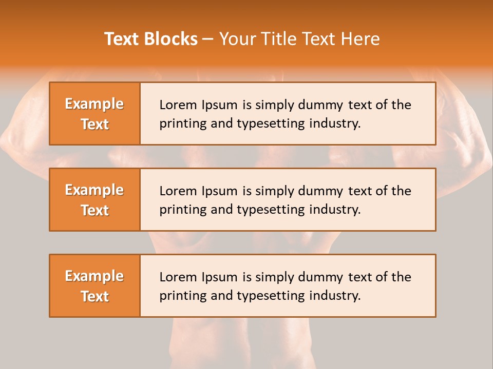 Posing Abdominal Body PowerPoint Template