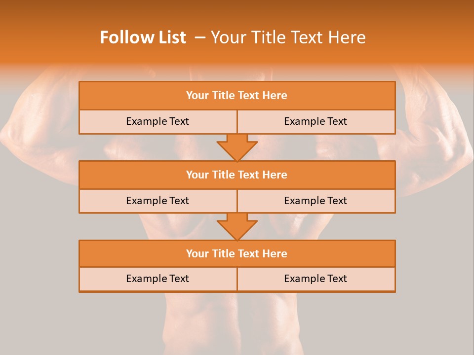 Posing Abdominal Body PowerPoint Template