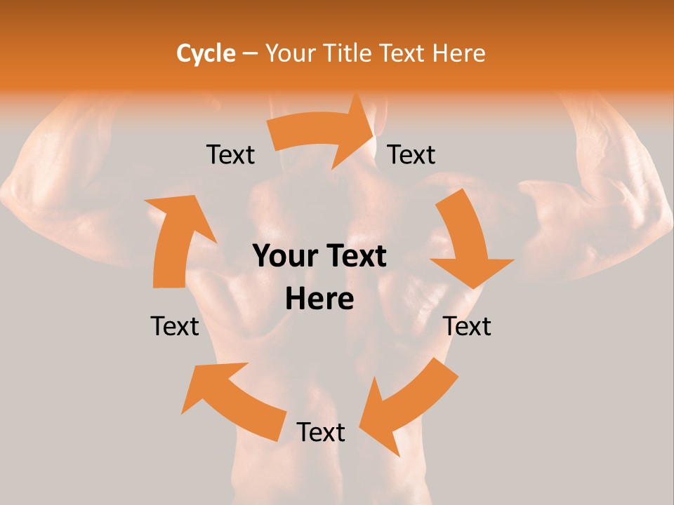 Posing Abdominal Body PowerPoint Template