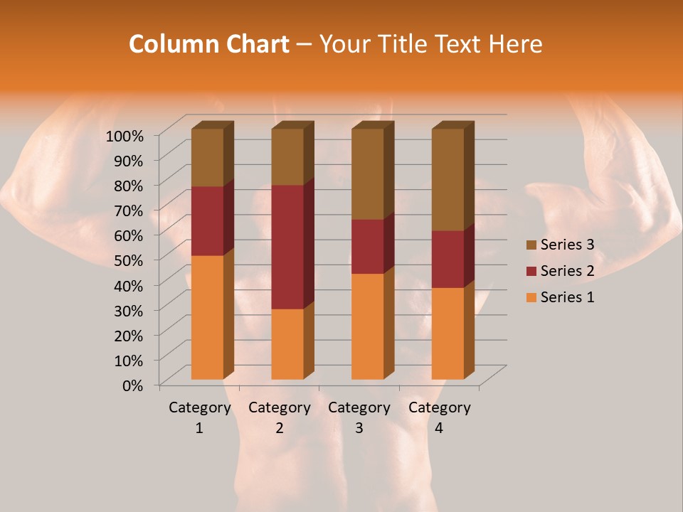 Posing Abdominal Body PowerPoint Template