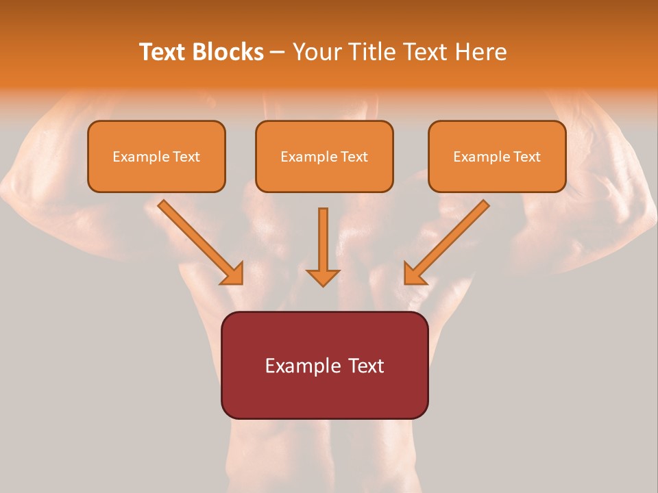 Posing Abdominal Body PowerPoint Template