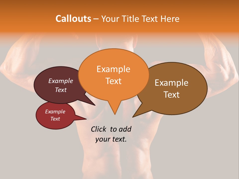 Posing Abdominal Body PowerPoint Template