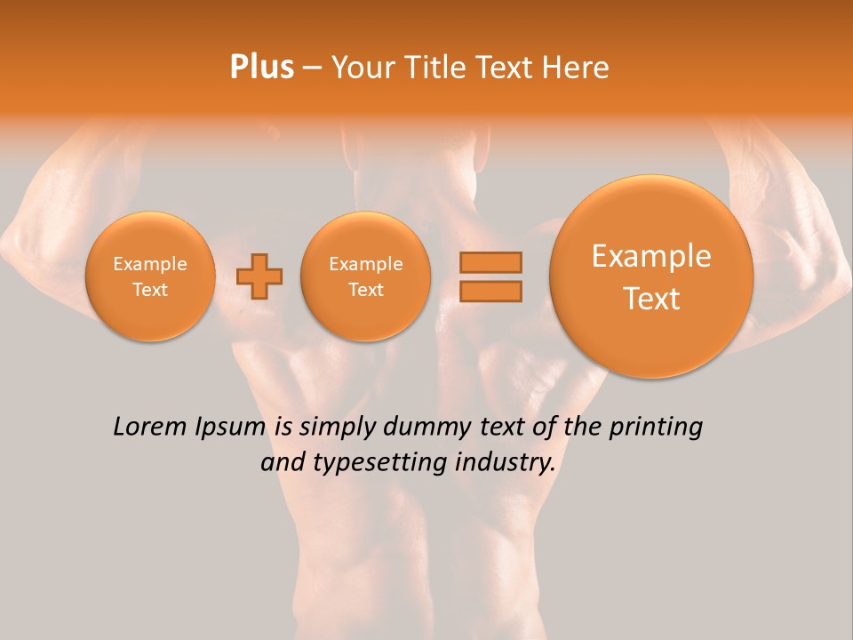 Posing Abdominal Body PowerPoint Template
