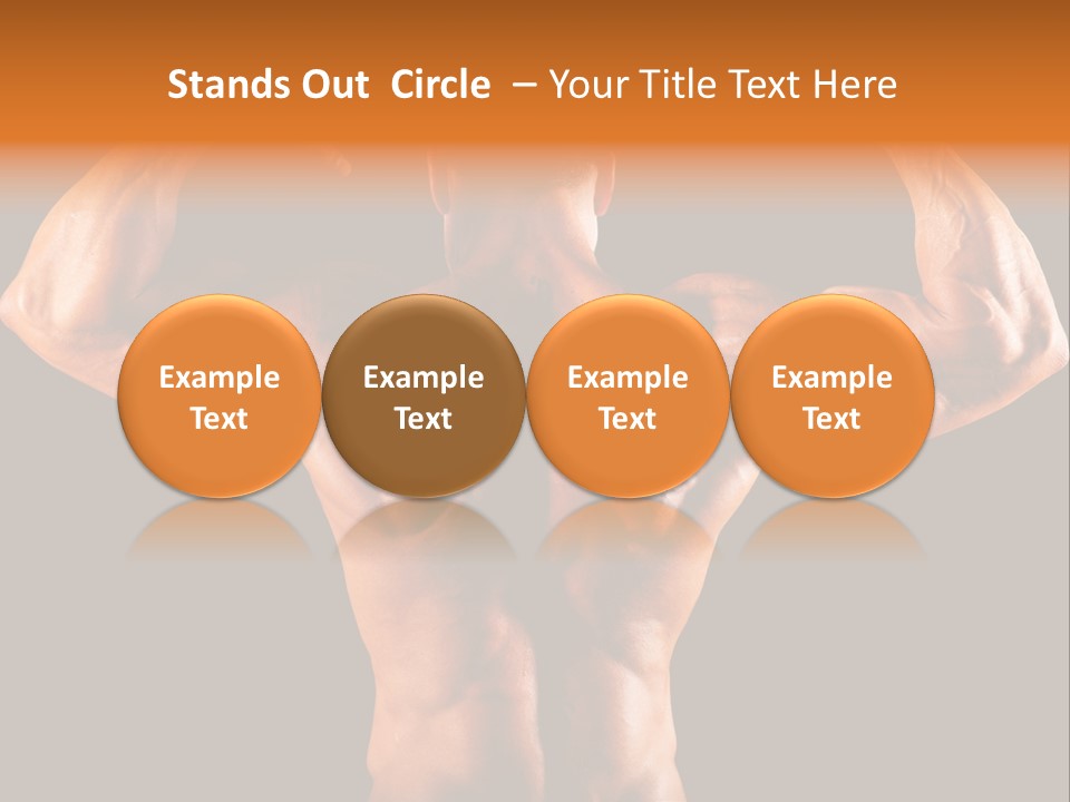 Posing Abdominal Body PowerPoint Template