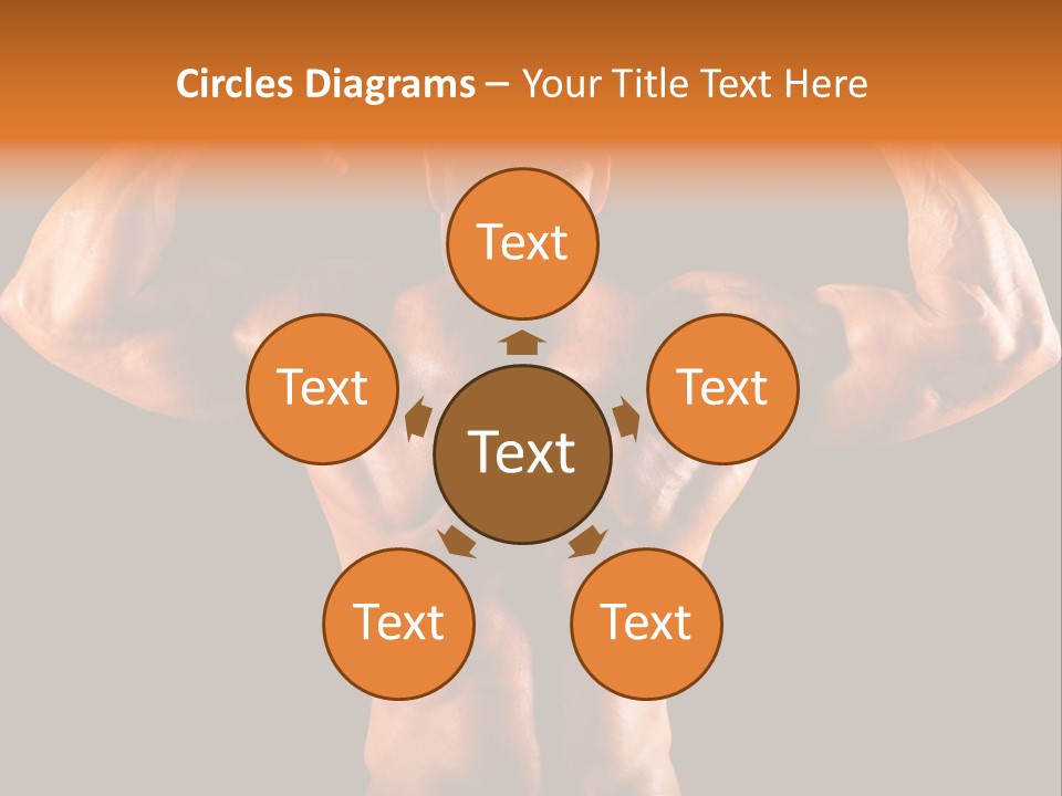 Posing Abdominal Body PowerPoint Template