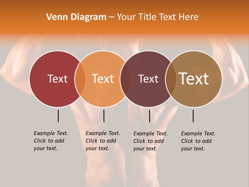 Posing Abdominal Body PowerPoint Template