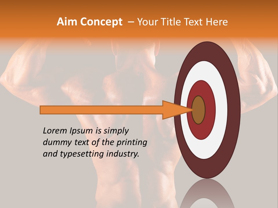 Posing Abdominal Body PowerPoint Template