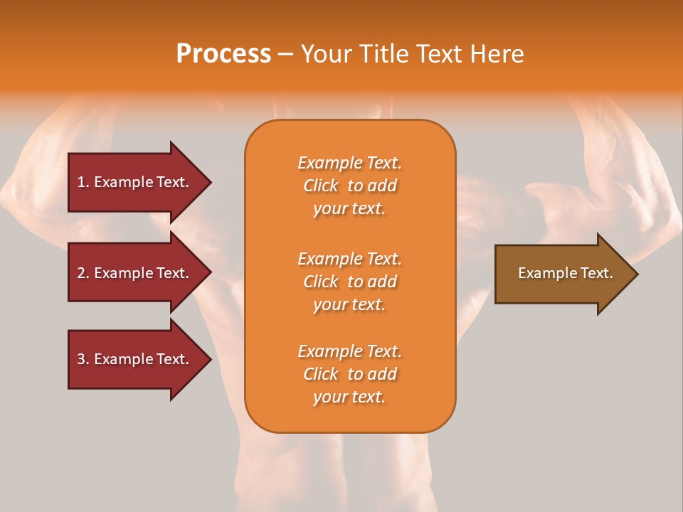 Posing Abdominal Body PowerPoint Template