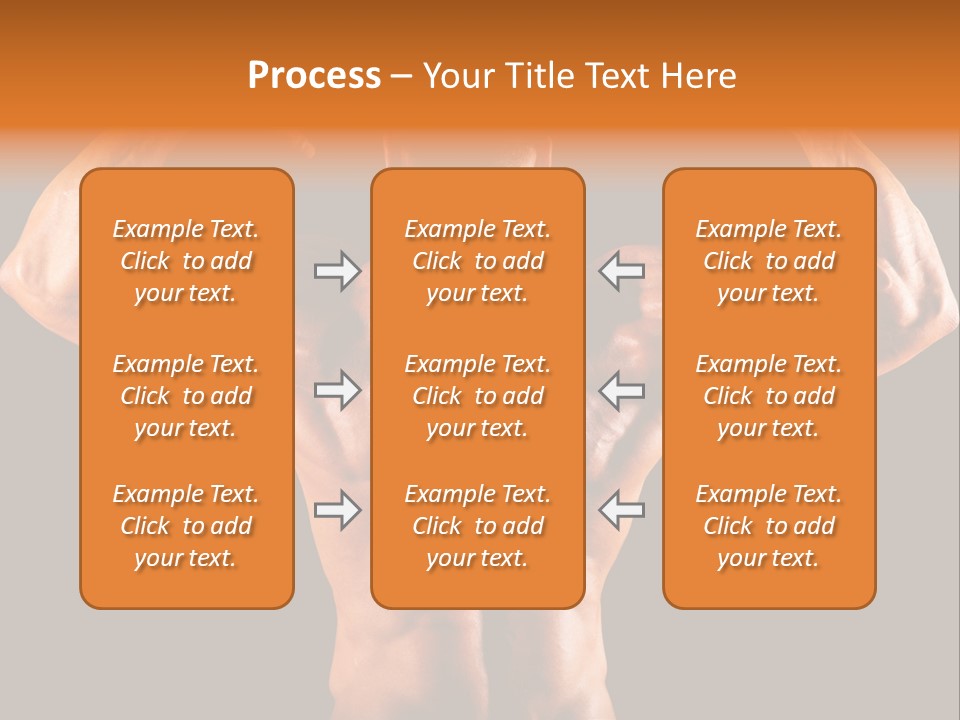 Posing Abdominal Body PowerPoint Template