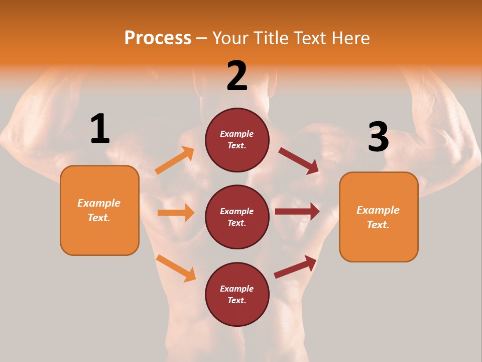 Posing Abdominal Body PowerPoint Template