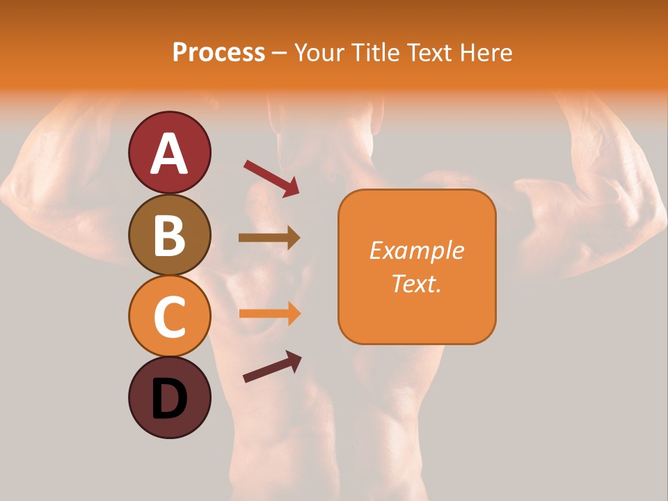 Posing Abdominal Body PowerPoint Template