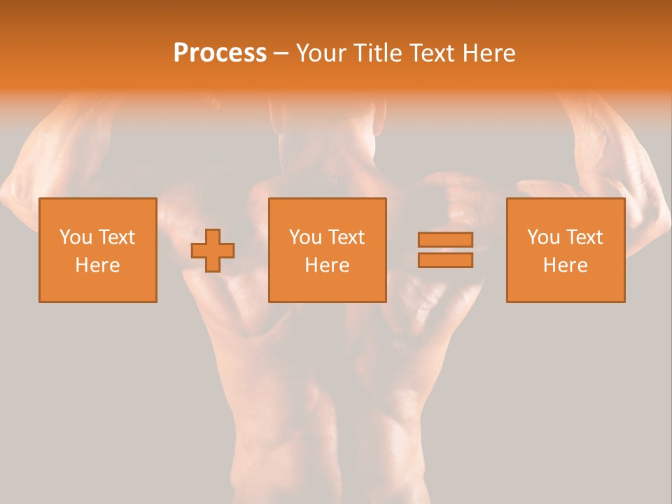 Posing Abdominal Body PowerPoint Template