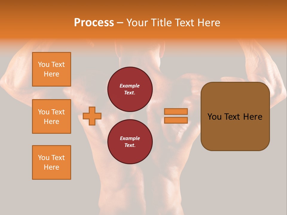 Posing Abdominal Body PowerPoint Template