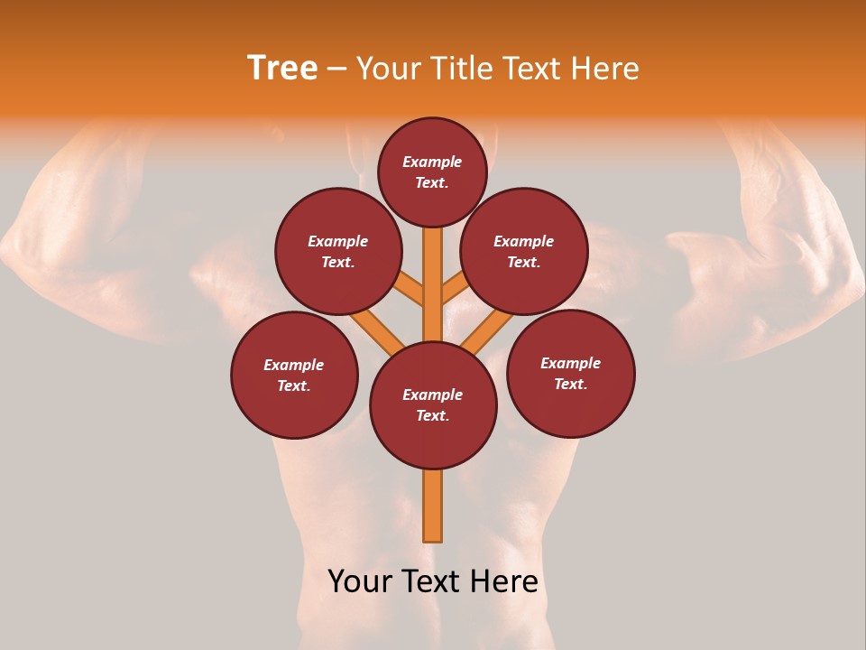 Posing Abdominal Body PowerPoint Template