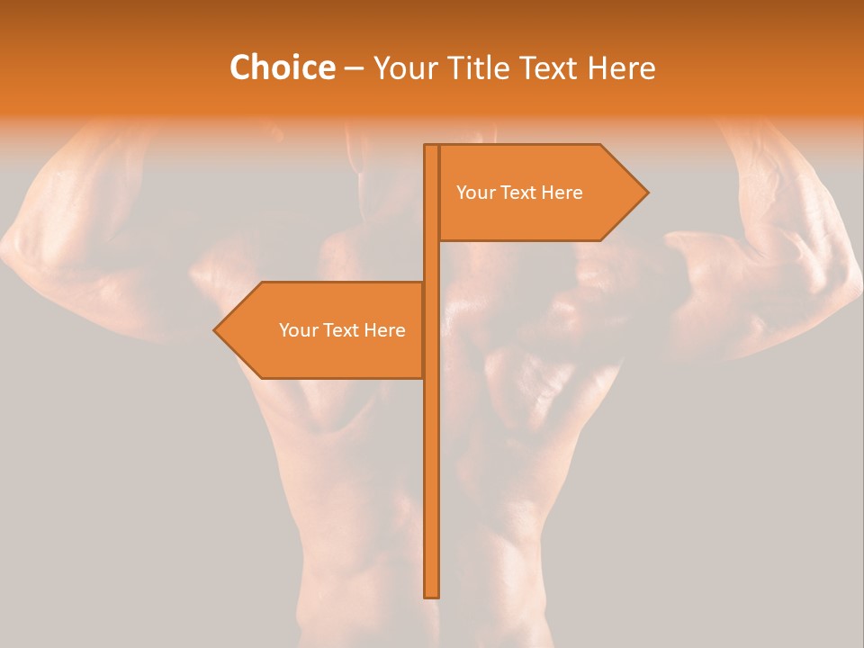 Posing Abdominal Body PowerPoint Template