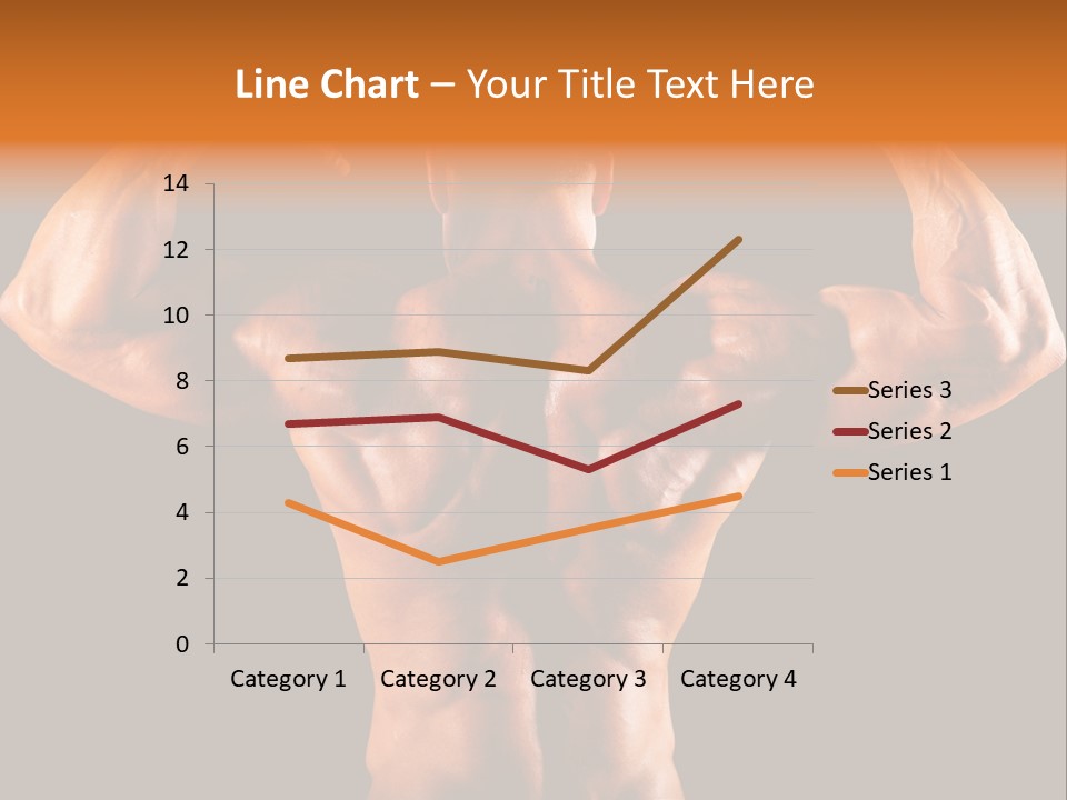 Posing Abdominal Body PowerPoint Template
