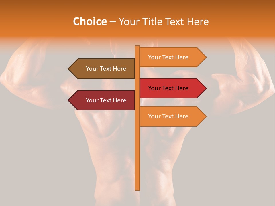Posing Abdominal Body PowerPoint Template