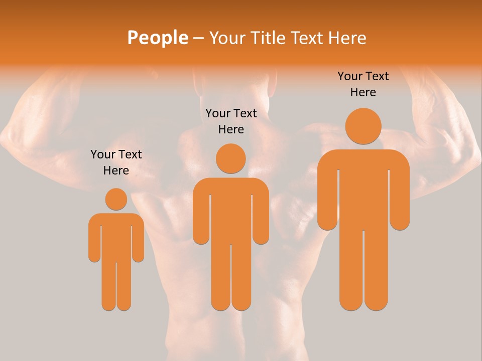 Posing Abdominal Body PowerPoint Template