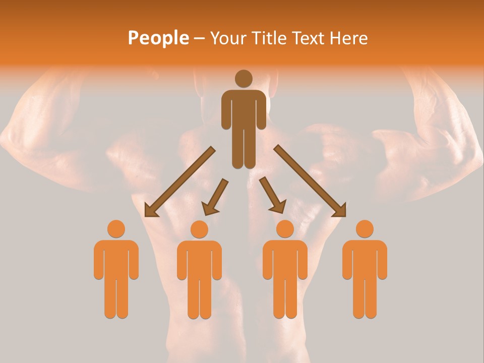 Posing Abdominal Body PowerPoint Template