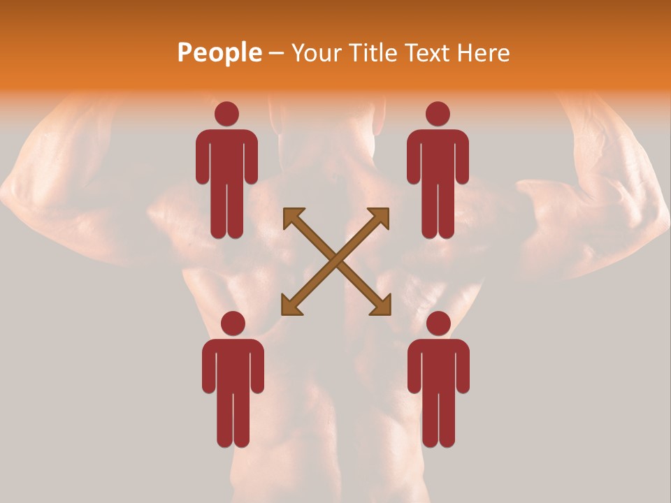 Posing Abdominal Body PowerPoint Template