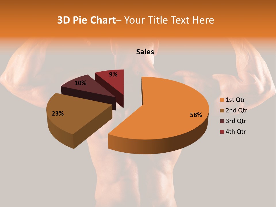 Posing Abdominal Body PowerPoint Template