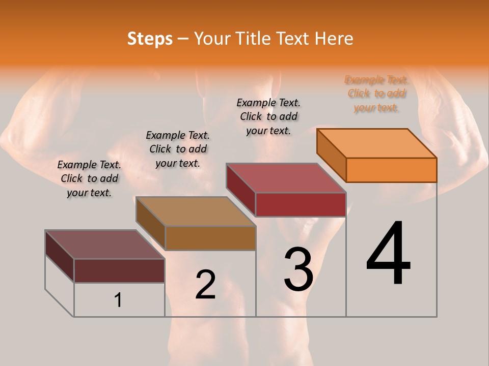 Posing Abdominal Body PowerPoint Template