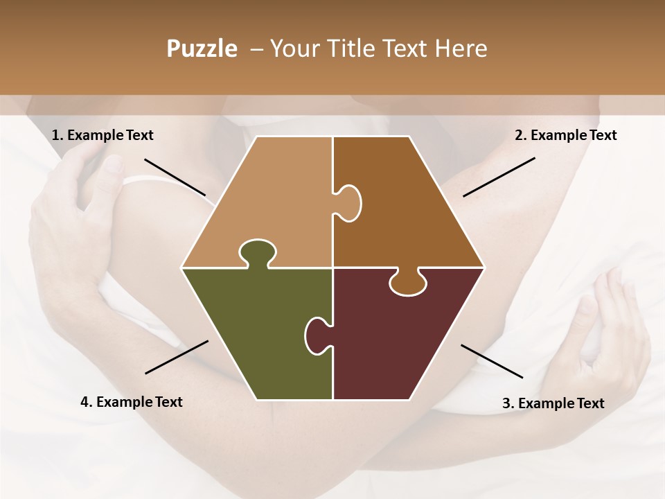 Couple Young Woman Daytime PowerPoint Template