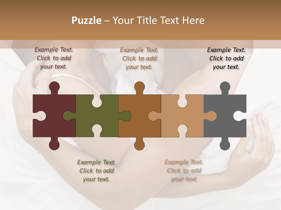 Couple Young Woman Daytime PowerPoint Template