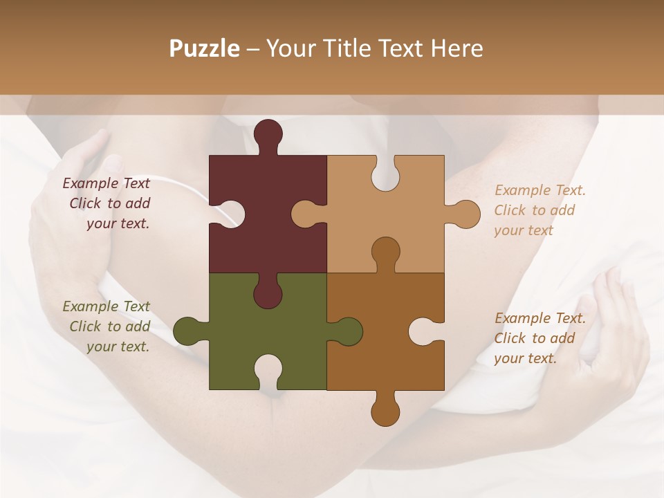 Couple Young Woman Daytime PowerPoint Template