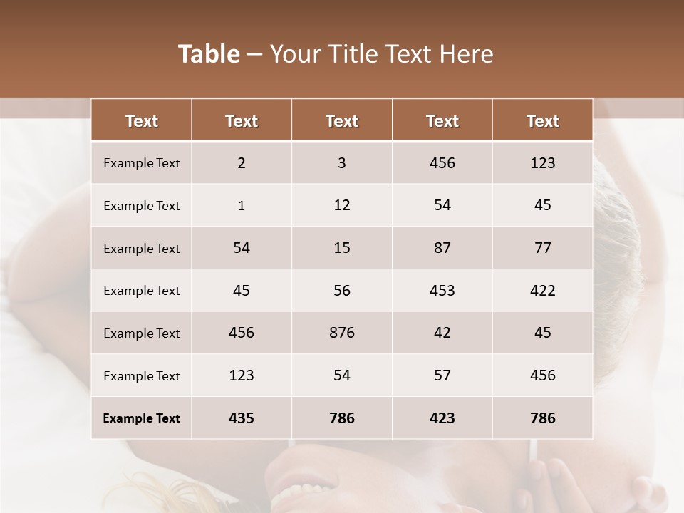 Relationships Head And Shoulders Bedroom PowerPoint Template