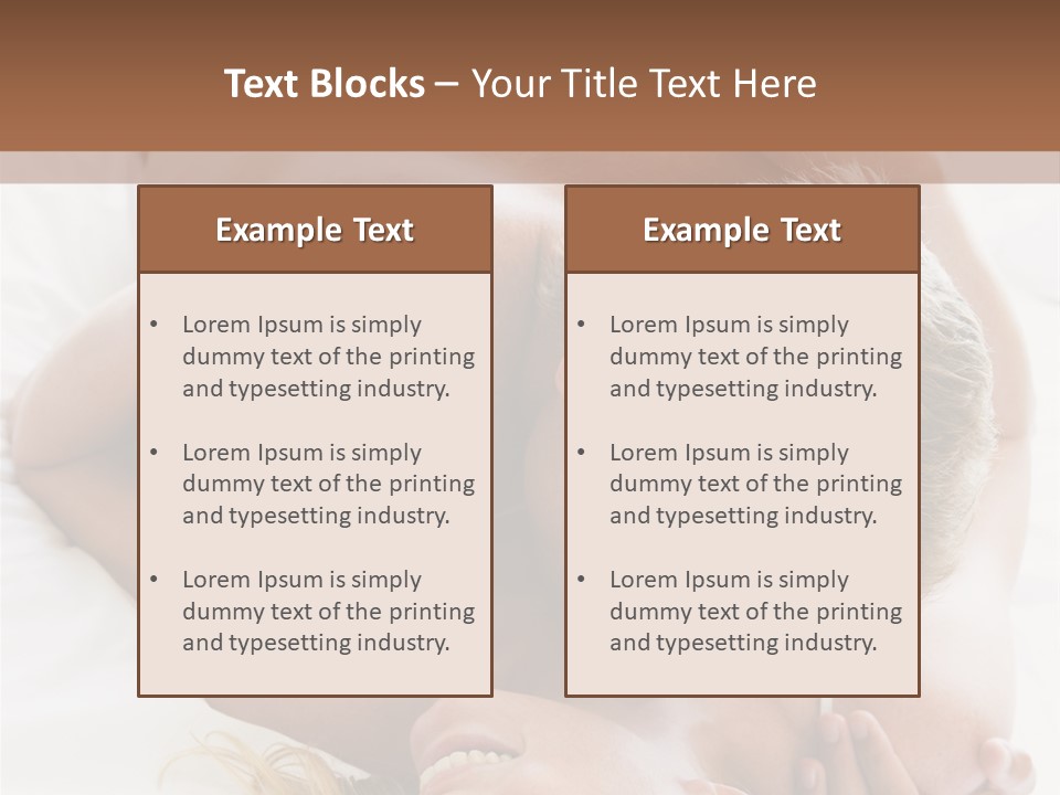 Relationships Head And Shoulders Bedroom PowerPoint Template