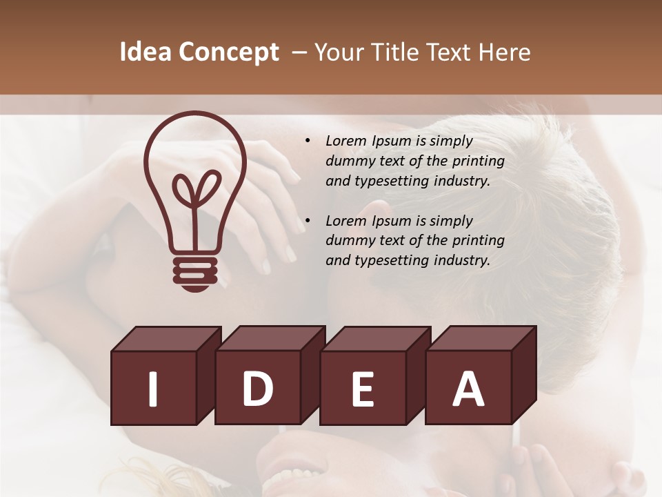 Relationships Head And Shoulders Bedroom PowerPoint Template