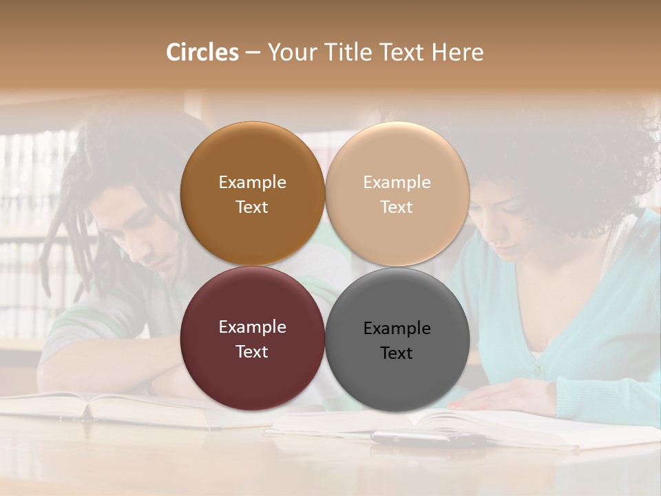 Reading Ethnic Female PowerPoint Template