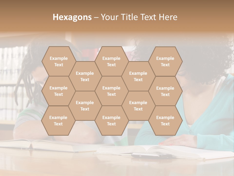 Reading Ethnic Female PowerPoint Template