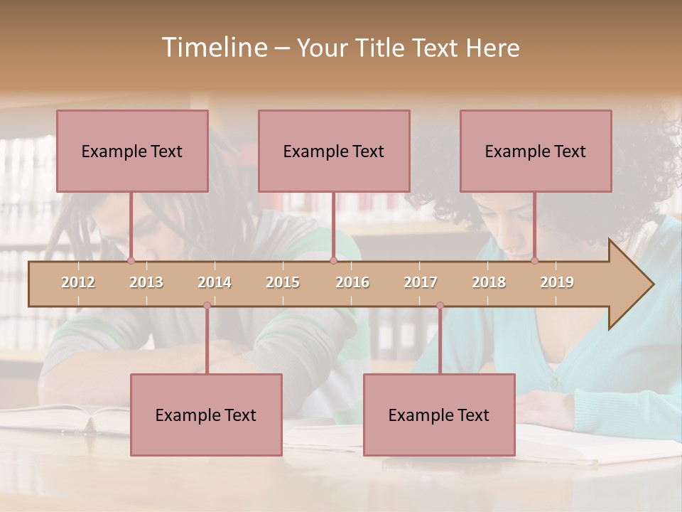 Reading Ethnic Female PowerPoint Template