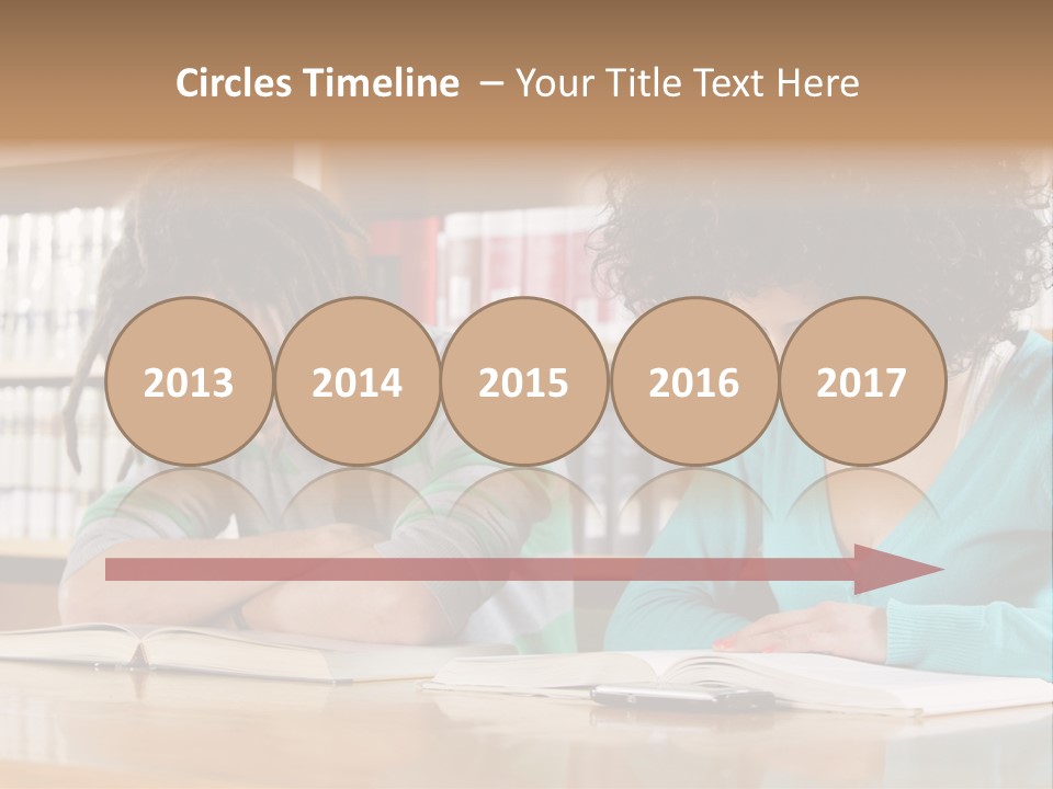 Reading Ethnic Female PowerPoint Template