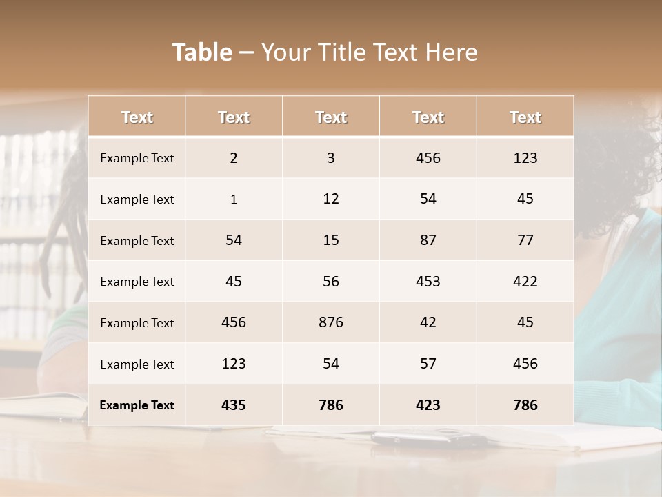 Reading Ethnic Female PowerPoint Template