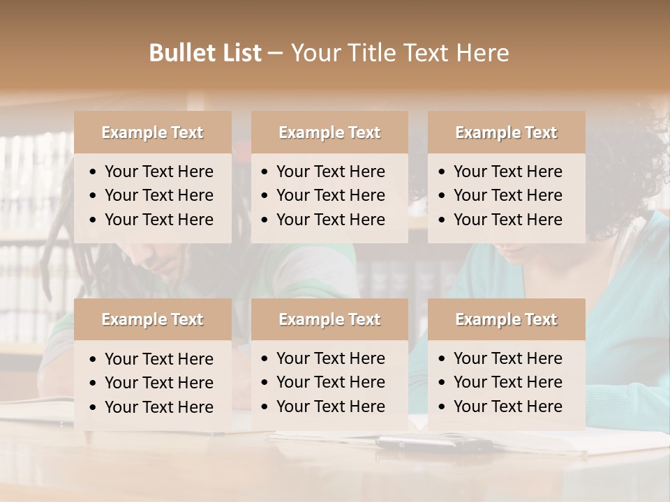 Reading Ethnic Female PowerPoint Template