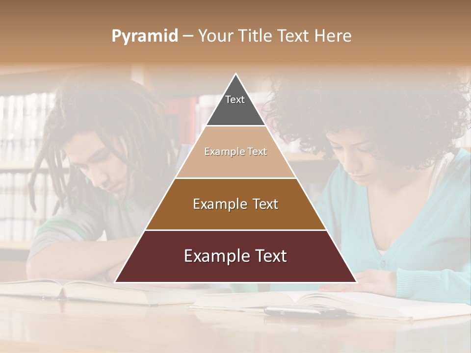 Reading Ethnic Female PowerPoint Template