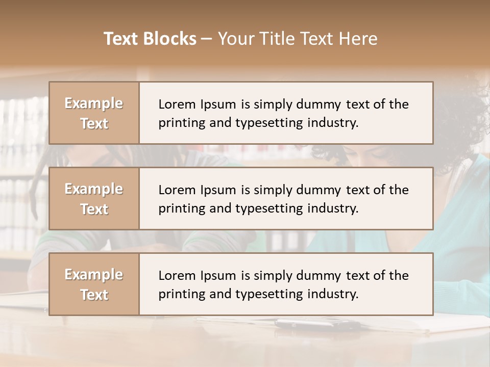 Reading Ethnic Female PowerPoint Template