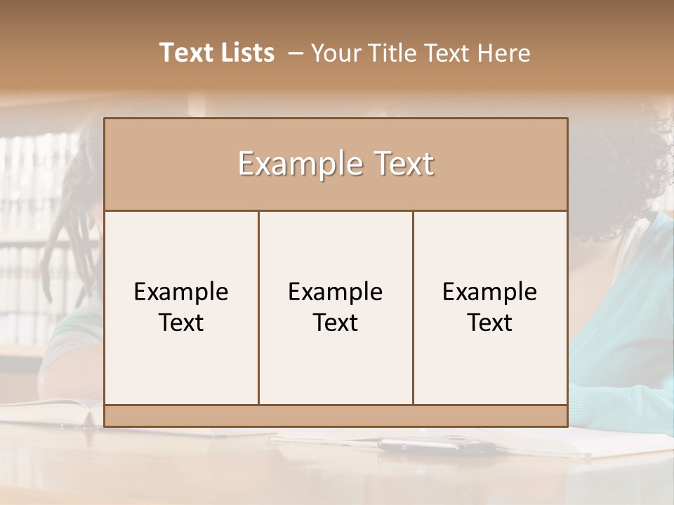 Reading Ethnic Female PowerPoint Template