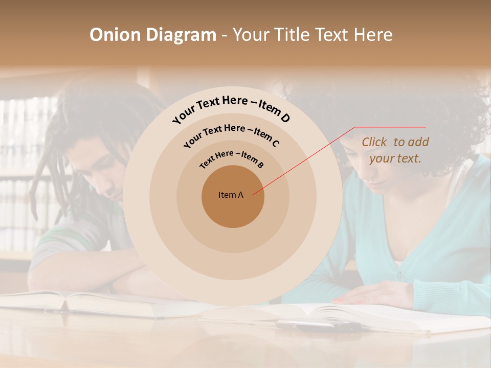 Reading Ethnic Female PowerPoint Template