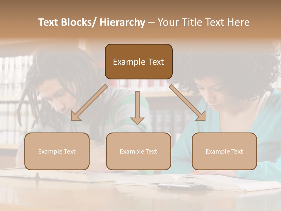 Reading Ethnic Female PowerPoint Template