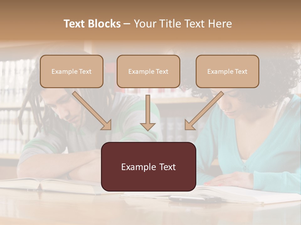 Reading Ethnic Female PowerPoint Template
