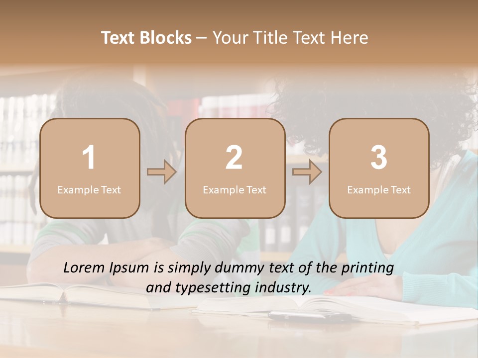 Reading Ethnic Female PowerPoint Template