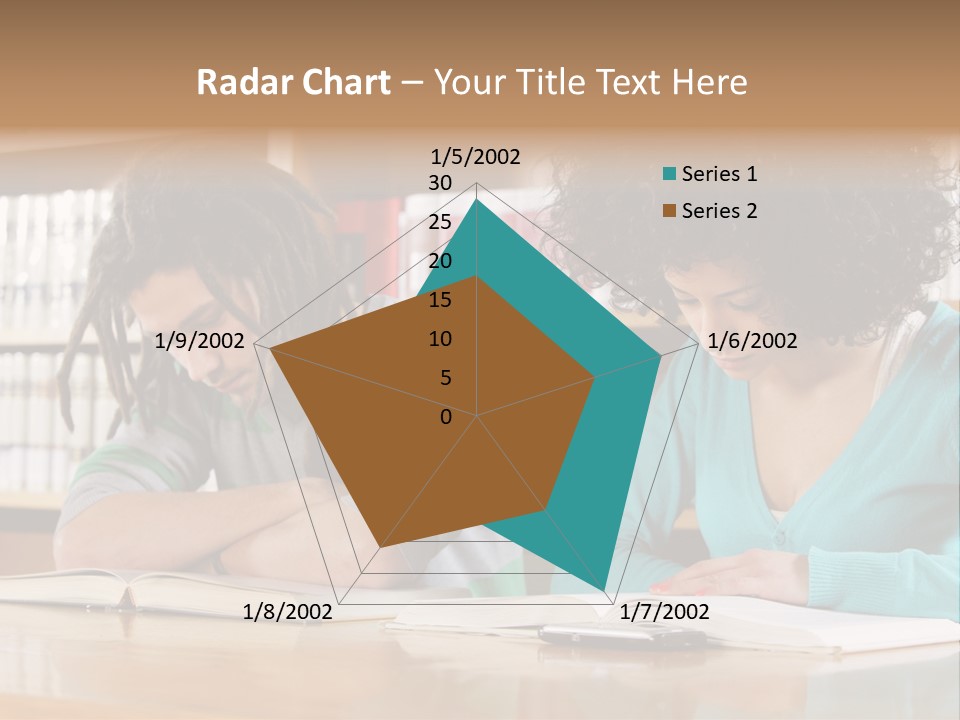 Reading Ethnic Female PowerPoint Template