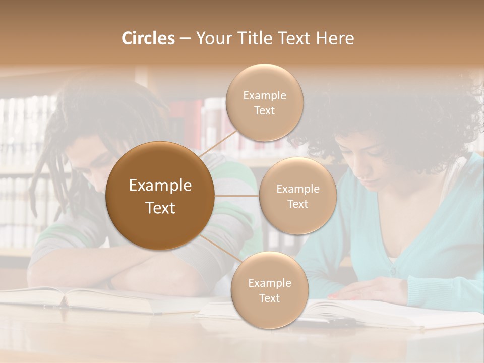 Reading Ethnic Female PowerPoint Template